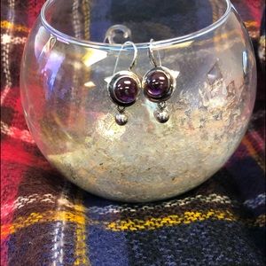 Silpada W0251 Garnet Cabochon Earrings